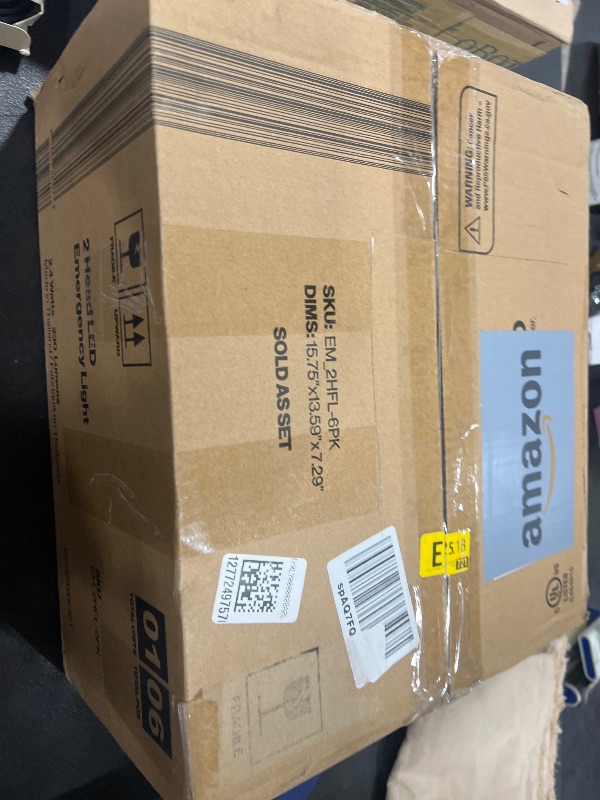 Photo 1 of Sunco 6 Pack LED Emergency Lights, Commercial Lighting for Business, Power Outages, Offices, with Backup Battery (90 Minutes), Wall Mount, Hard Wired, 120-277V, Fire Resistant (94V-0) UL.