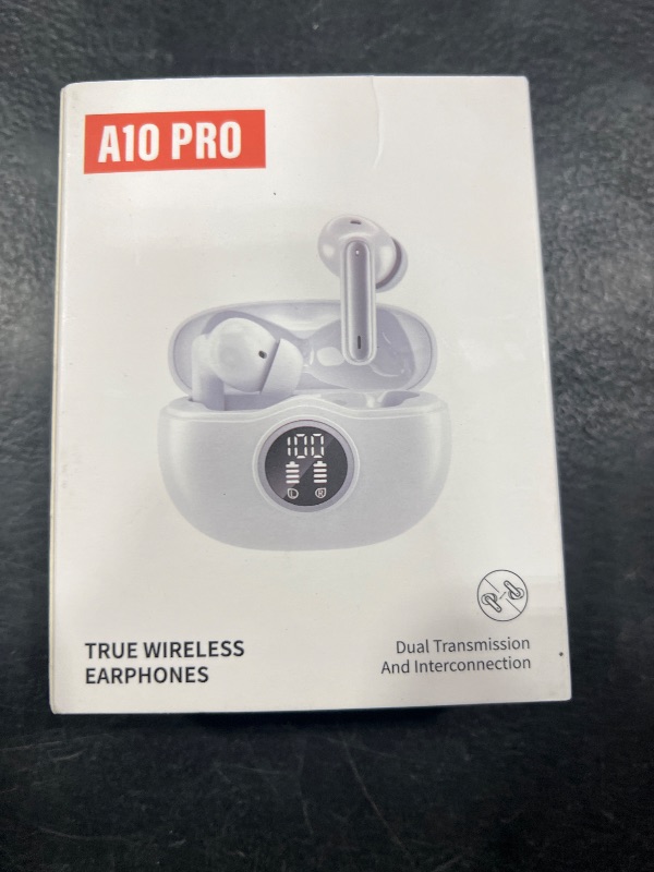 Photo 1 of Sisism A10 Pro Wireless Earbuds, Bluetooth 5.3 Headphones HiFi Stereo 50H Playback LED Digital Display Ear Buds with ENC Noise Canceling Headset, IPX7 Waterproof Earphones for Gym/Running/Work
