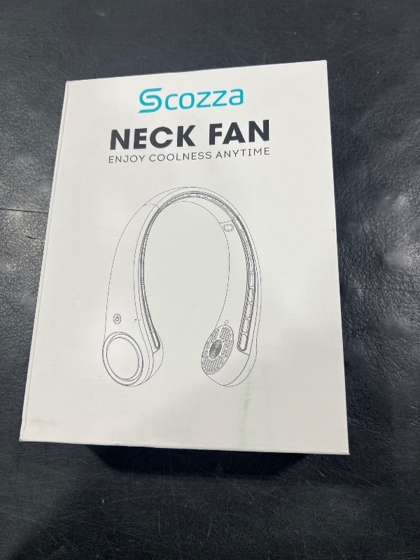 Photo 1 of Portable Neck Fan Rechargeable, Personal Neck Cooling Fan, Hands Free Bladeless Fan, Ultra Quiet, 3 Speeds Adjustable Strong Wind, 4000 mAh Battery Operated, Gifts for Men Women Mom Dad(Black), Small