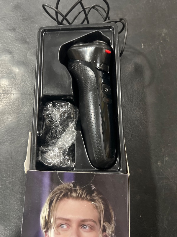 Photo 1 of rategist Cordless Electric Razor for Men: 3-in-1 Shaver for Beard/Nose/Sideburns -Turbo Speed & Precision Blades - IPX7 Waterproof Travel Kit - Deep Grey
