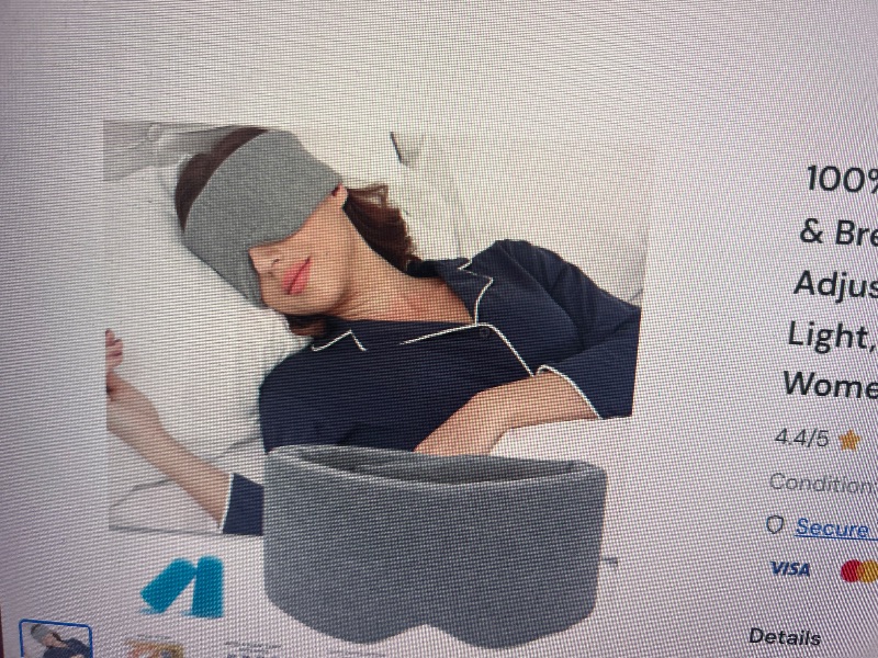 Photo 1 of  Cotton Ultra Soft Sleep Mask,