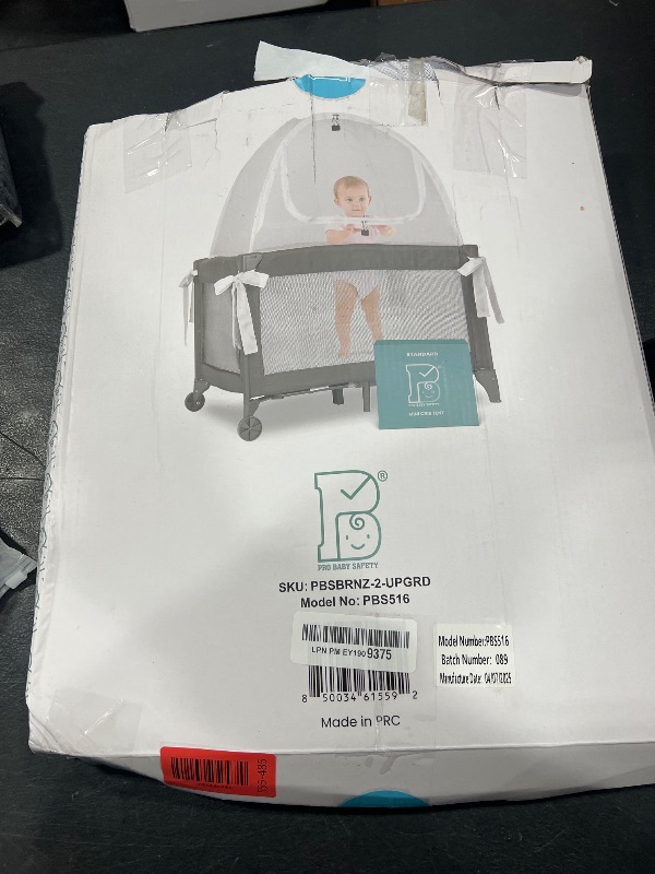 Photo 1 of Mini Crib and Pack and Play Tent, Net Canopy to Keep Baby from Climbing Out, Breathable Mesh with Auto-Lock Zipper and Latch, Safety Tent for Travel and Sleep (Mosquiteros para Cunas de Bebes)