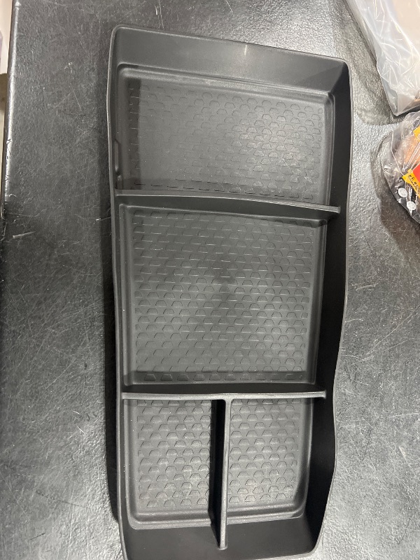 Photo 1 of Sunsdrew 2025 Equinox Under Center Console Organizer for 2025+ Chevrolet Equinox Accessories TPE Lower Center Console Tray 2025 Chevy Equinox Console Organizer(NOT fit Equinox EV Version)