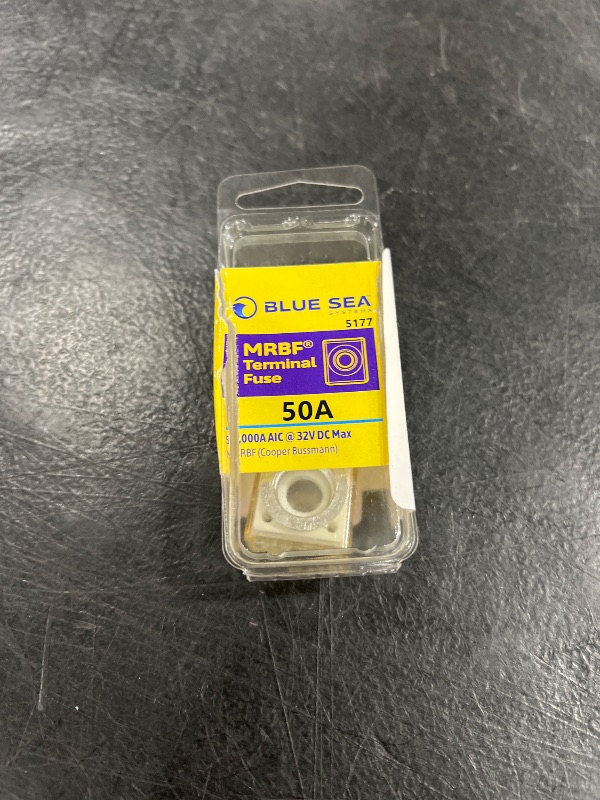 Photo 1 of Blue Sea Systems 5177 Battery Terminal Fuse 50-AMP, blue/sea
