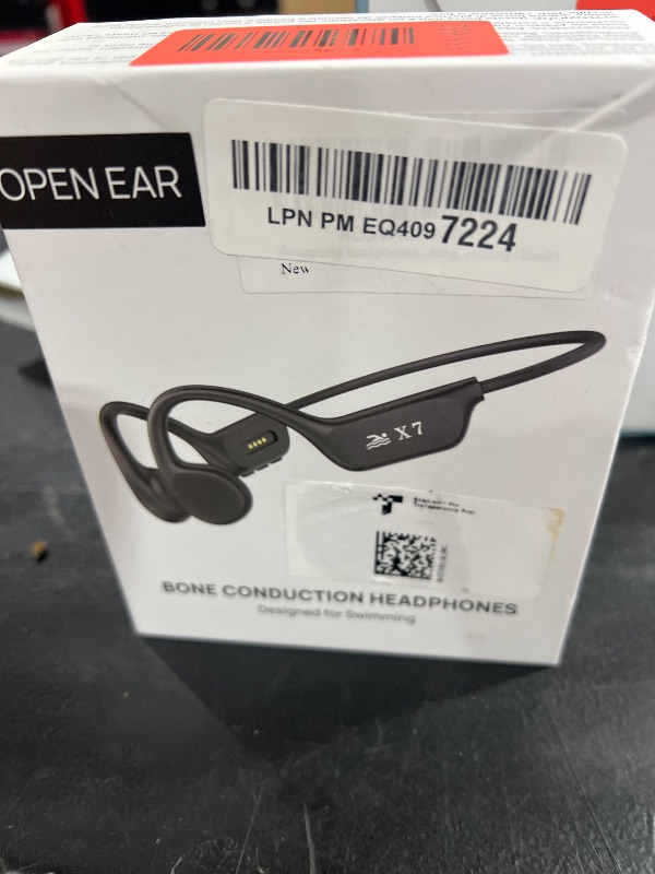 Photo 1 of Swimming headphones-bone conduction headphones, IP68 waterproof built-in MP3 player 32G memory, underwater swimming headphone, wireless open Earphones Bluetooth 5.3, for running, cycling (black)