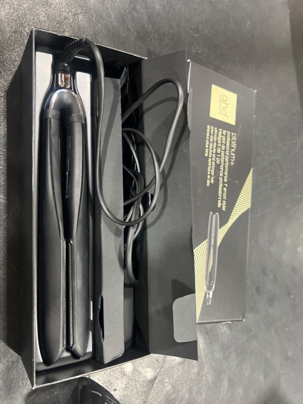 Photo 1 of ghd Platinum+ Styler - 1” Smart Flat Iron Hair Straightener - Professional Ceramic Styling Tool with Predictive Heat Control and Automatic Shut-Off - More Shine and More Color Protection - Black