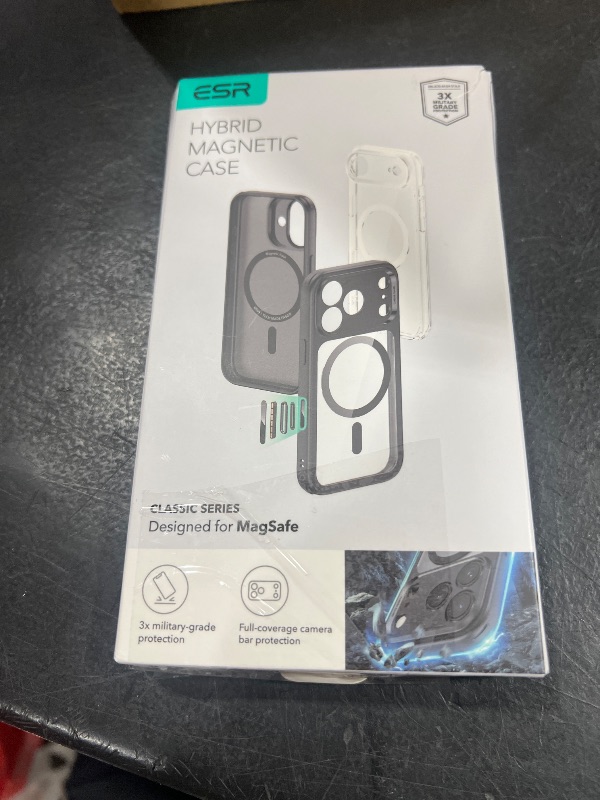 Photo 1 of ESR for iPhone 17 Pro Max Case, Camera Control, Compatible with MagSafe, Shockproof Military-Grade Protection, Magnetic Phone Case for iPhone 17 Pro Max, Classic Hybrid Case, Clear