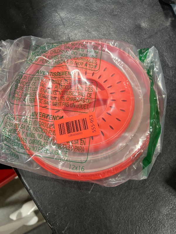 Photo 1 of Tovolo Microwave Splatter Cover for Food, Small (Candy Apple Red) - Collapsible & Vented Silicone Splatter Guard Lid - Microwave Plate & Dish Cover with Handle - BPA-Free Kitchen Gadget for Meal Prep