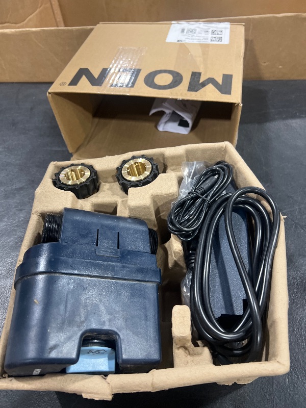 Photo 1 of Moen Flo Smart Water Monitor and Automatic Shutoff Sensor, Wi-Fi Connected Water Leak Detector for 1-Inch Diameter Pipe, 900-006