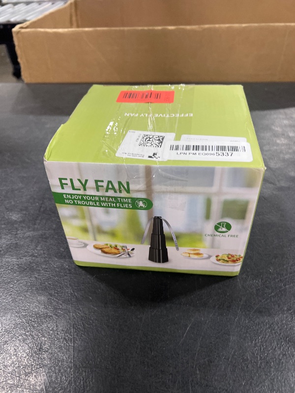 Photo 1 of Fly Fans for Tables, Fly Fan Outdoor Indoor Keep Flies Away, Table Top Spinner with Holographic Blades, Flies Deterrent for Picnic, Restaurant, Party, Home, BBQ (4 Pack)