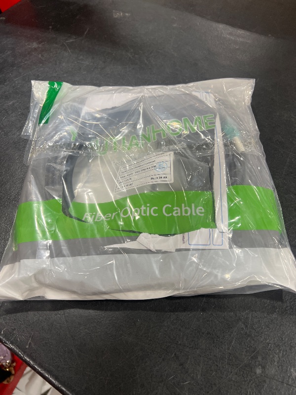 Photo 1 of YUTIANHOME 100ft/30m OD-5mm Industrial TPU OM3 Fiber LC to LC Outdoor Armored Fiber Patch Cable, Duplex Multimode Fiber Optic Cable, 40Gb 10Gb, 50/125 OM3 Uniboot LC-LC Direct Bury