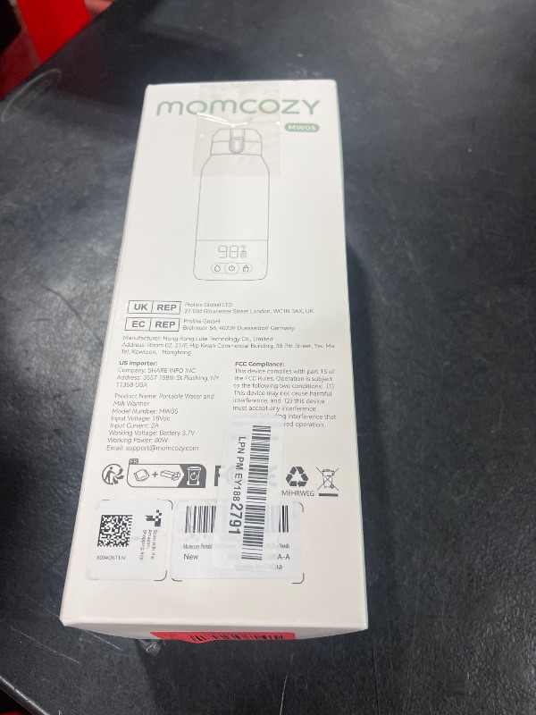 Photo 1 of Momcozy Portable Milk Warmer for Travel – Dual Heating Modes for Breast Milk & Water, Portable Bottle Warmer with Fast Heating & Long Battery Life, 17 Ounces Large Capacity to Meet Your All-Day Needs