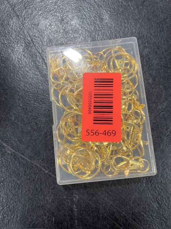 Photo 1 of 60 Pcs Premium Gold Swivel Clasps Lanyard Snap Hooks with Key Rings, Key Chain Clip Hooks Lobster Claw Clasps for Keychain Clip Lanyard, Jewelry Making, DIY Crafts