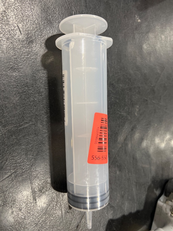 Photo 1 of 300mL Syringe for Liquid - Large Plastic Syringe with Tip Adapter for Scientific Labs, Oil Transfer, Plant Watering & Refilling