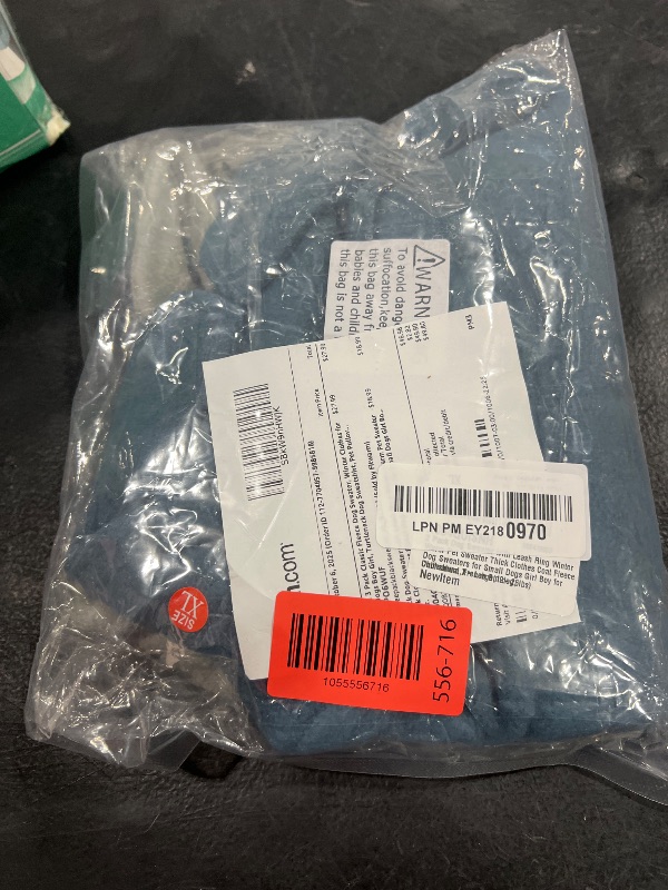 Photo 1 of 2 Pack Dog Sweater with Leash Ring Winter Warm Pet Sweater Thick Clothes Coat Fleece Dog Sweaters for Small Dogs Girl Boy for Chihuahua, French Bulldog, Dachshund,X-Large(19-26lbs)