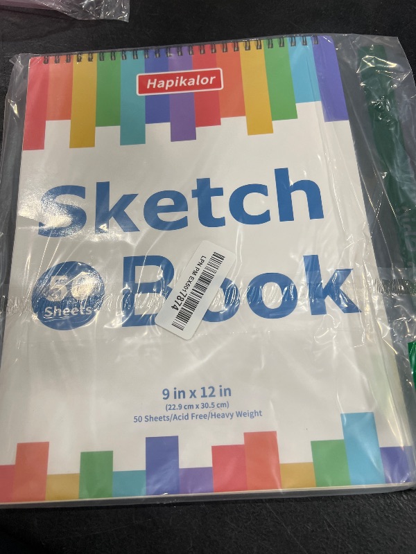 Photo 1 of 9" x 12" Sketch Book for Kids Adults, 1-Pack 50 Sheets Spiral Bound Art Sketchbook, Acid Free Artist Drawing Paper Pad for Beginners Artists, Kids Travel Essentials, Gifts for 6-14 Year Old Girl
