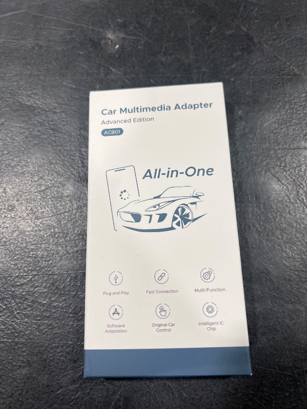 Photo 1 of 4-in-1 Wireless CarPlay Adapter for Streaming Netflix/YouTube/TikTok/TF Card, 2025 Magic Video AI Box & Android Auto Dongle [Dual Band WiFi, Bluetooth 5.3] Plug & Play, Fits for OEM Wired Car Play Car