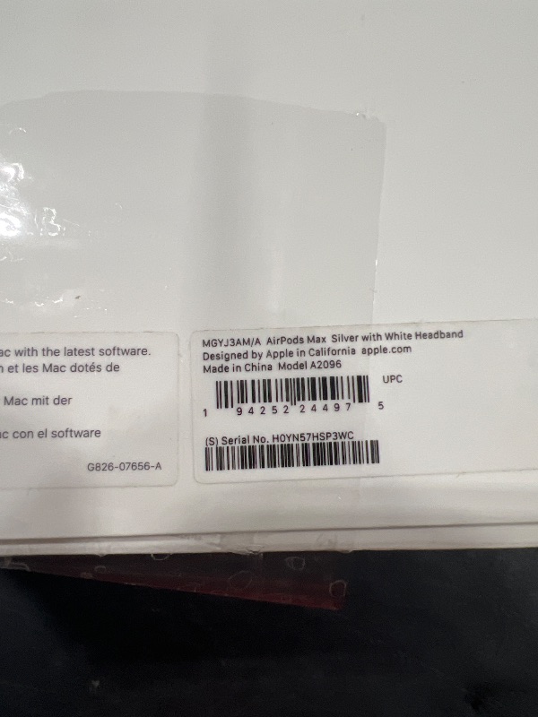 Photo 1 of Apple AirPods Max Wireless Over-Ear Headphones, Active Noise Cancelling, Transparency Mode, Personalized Spatial Audio, Dolby Atmos, Bluetooth Headphones for iPhone – Silver