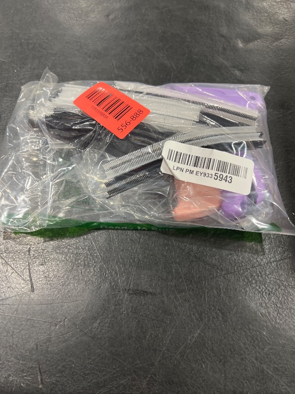 Photo 1 of Scopck Handheld Micro Tagging Stitch Gun for Clothes - Quick Clothing Fixer - Mini Sewing Kit - Includes 6 Needle, 1000 Black Fasteners & 1000 White Fasteners (Purple)