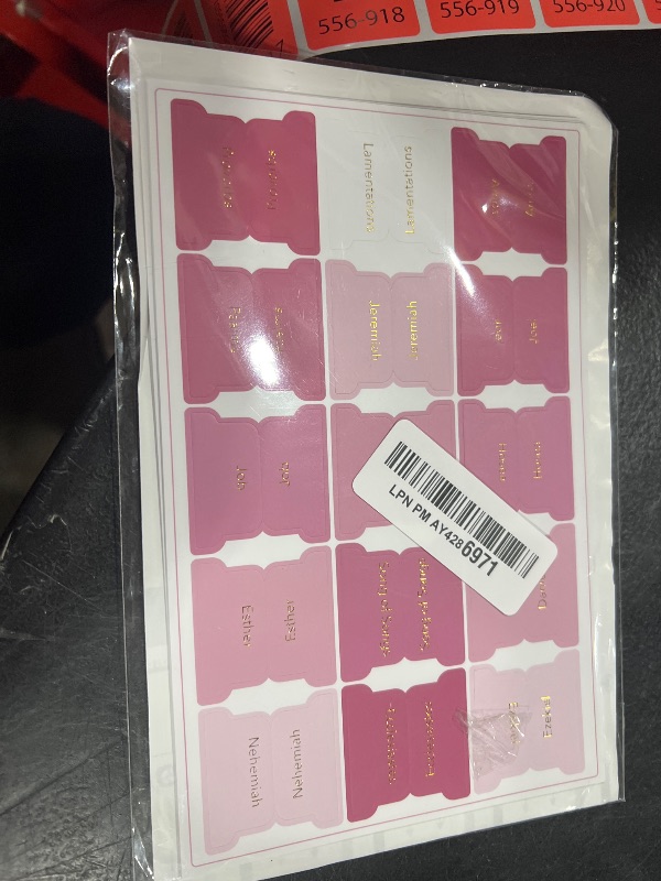 Photo 1 of Mr. Pen- Bible Tabs, 75 Tabs, Plum Orchard, Gold Foil Embossed Lettering, Laminated Bible Tabs for Women and Men, Bible Tabs for Study Bible Index Tabs, Bible Book Tabs, Bible Labels Tabs