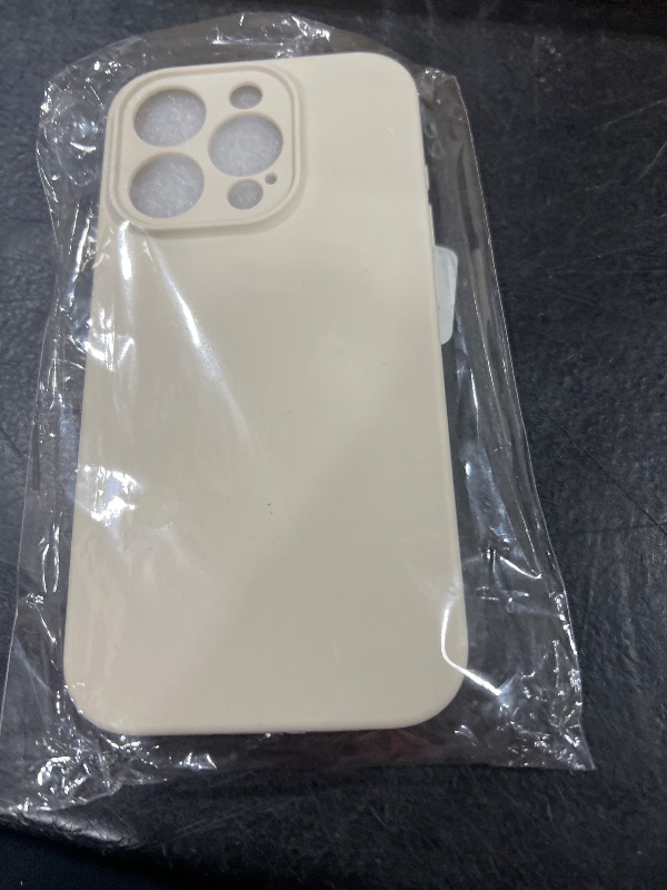 Photo 1 of UCASONG for iPhone 15 Pro Case Silicone,with [Full Camera Protection][Soft Anti-Scratch Microfiber Lining],Liquid Silicone Ultra Slim Shockproof Phone Case for Men Women Girls-Antique White