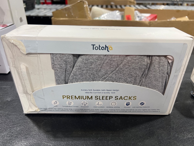 Photo 1 of TotAha Toddler Sleep Sack 1.0 TOG for 2T-3T-4T, Soft Wearable Blanket Baby Sleep Bag with 2-Way Safe Zippers,Fluffy Extra Large Sleeping Sacks, Grey
