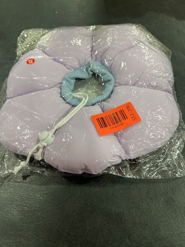 Photo 1 of Cat Cone Collar,Cute Waterproof Cat Recovery Collar,Anti-Bite Lick Wound Healing Safety Elizabethan e Collar for Cats,Purple Flower All-Season Style…