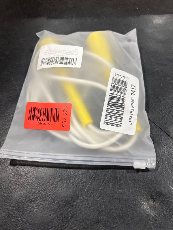 Photo 1 of MOGOLD Unbreakable 5mm pvc Jump Rope – Pro-Grade PP Handles with Diamond Texture, 40X Strength PVC Cord, Adjustable 3m Length for HIIT, Home Gym, or Boxing Training (Portable & Tangle-Free) (Yellow handle with white cord)