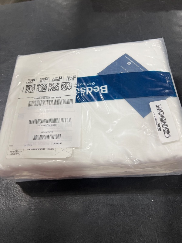 Photo 1 of Bedsure White Oversized Queen Duvet Cover - 3 Pieces Prewashed Cotton-Like Extra Soft Bedding Set, Includes 1 Duvet Cover 98x98 Inches with Zipper Closure & 2 Pillow Shams, Comforter Not Included