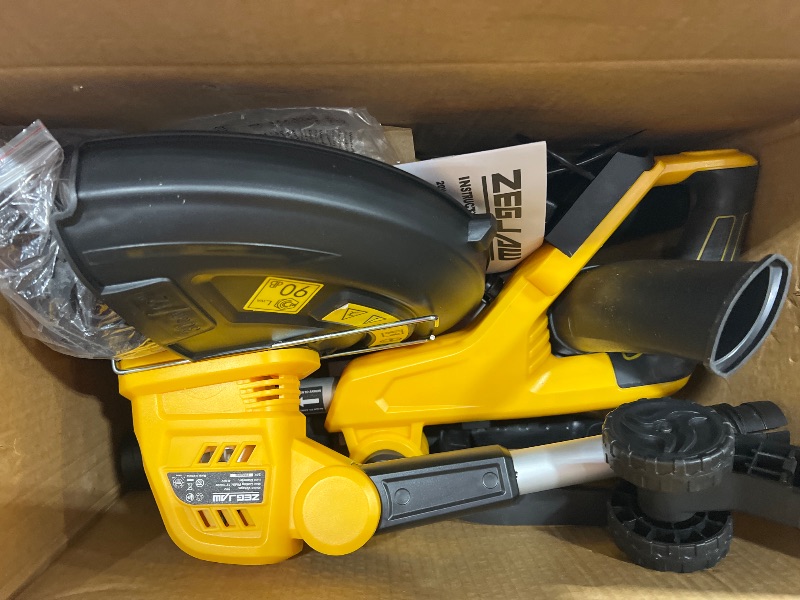 Photo 1 of ZEGJAW 12-Inch 20v Cordless String Trimmer + Leaf Blower Combo Kit, for Lawn, Garden and Yard, with 8 Pcs Replacement Spools, 2x2.0Ah Batteries & Charger Included