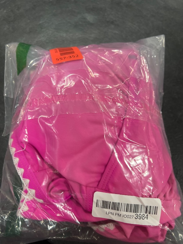 Photo 1 of Eomenie Women's One Piece Swimsuit Tummy Control Slimming Bathing Suit Ruched Swimwear Tie Back Shell Stitch Swim Suit Hot Pink  2XL