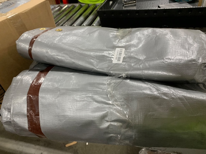Photo 1 of Sunvigor Tarp Waterproof 12x16Ft, Heavy Duty Tarp Cover Extra Thick 14 Mil Tear and UV Resistant, Outdoor Tarps with Grommets and Reinforced Edges for Roof, Camping, Patio, Pool, Boat
