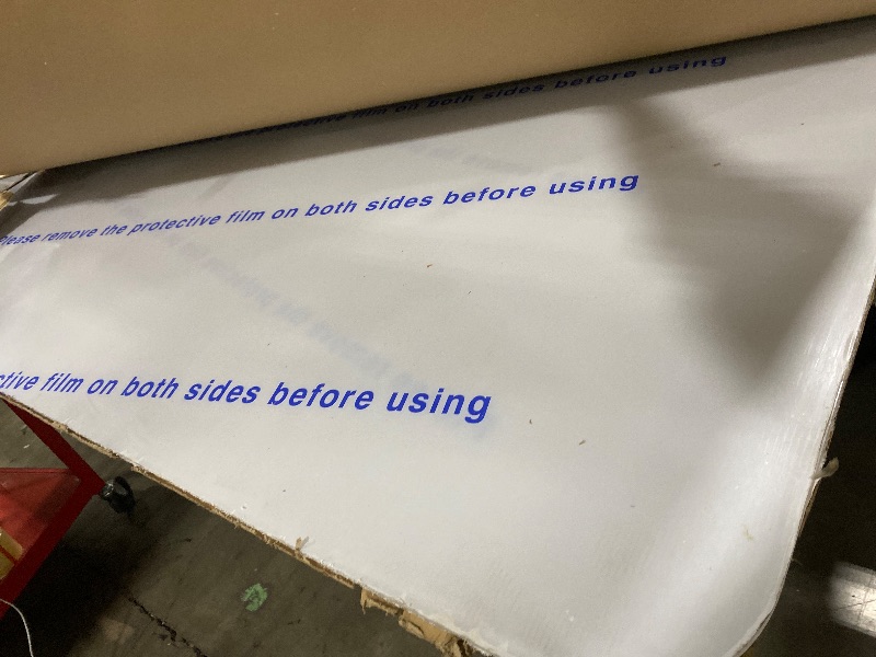 Photo 1 of [Large Size] Crystal Clear 1/5" Thick 59" x 47" Heavy Duty Hard Chair Mat, Can be Used on Carpet or Hard Floor