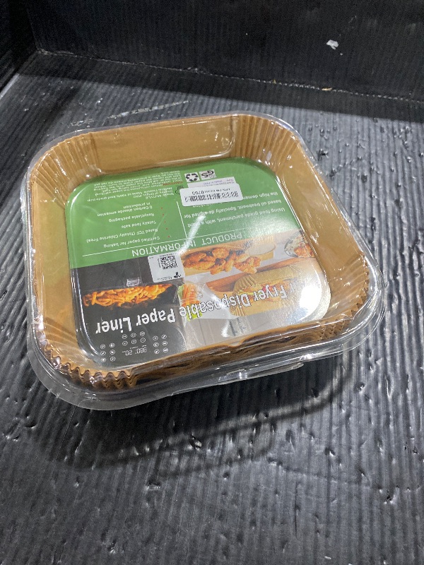 Photo 1 of 10 Inch Largest Square Air Fryer Disposable Paper Liner, XXL 100Pcs Air Fryer Parchment Liners for 8QT or Bigger Air Fryer, Non-stick, Food Grade Baking Paper for Frying, Roasting and Microwave