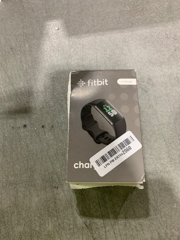 Photo 1 of Fitbit Charge 6 Fitness Tracker with Google apps, Heart Rate on Exercise Equipment, 6-Months Premium Membership Included, GPS, Health Tools and More, Obsidian/Black, One Size (S & L Bands Included)