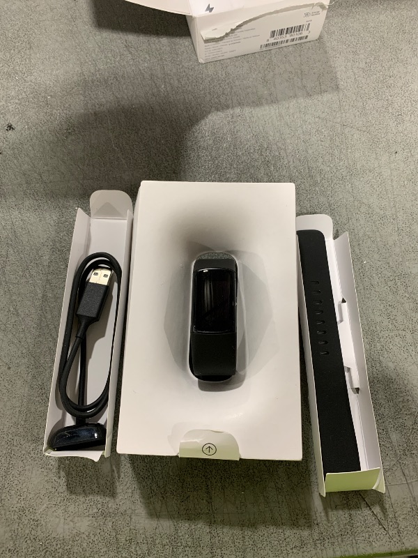 Photo 1 of Fitbit Charge 6 Fitness Tracker with Google apps, Heart Rate on Exercise Equipment, 6-Months Premium Membership Included, GPS, Health Tools and More, Obsidian/Black, One Size (S & L Bands Included)