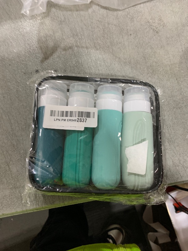 Photo 1 of Mrsdry Travel Bottles for Toiletries, Tsa Approved 3oz Travel Size Containers BPA Free Leak Proof Refillable Liquid Silicone Squeezable Travel Accessories for Shampoo Conditioner Lotion (4 Pack)