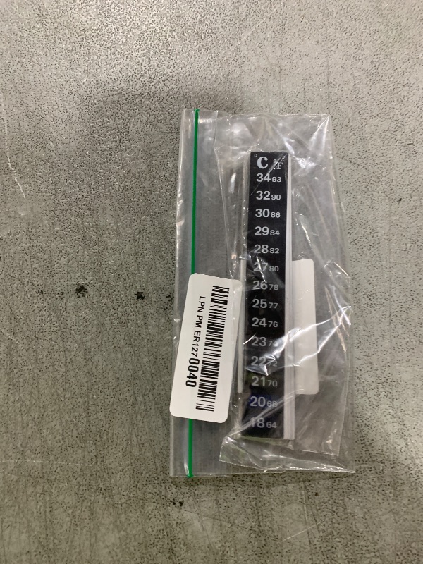 Photo 1 of 12 Pcs Fish Tank Thermometer Stick On Aquarium Thermometer Strip 64-93°F (18-34°C) Thermometer Strip Digital Adhesive Aquarium Temperature Stickers for Wine Beer Brewing Fermenting Fish Tank