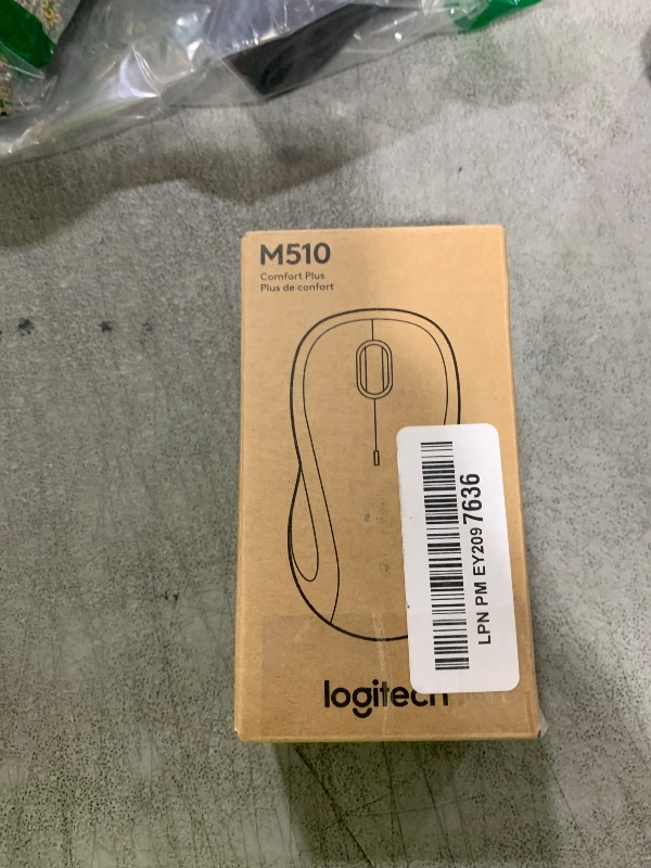 Photo 1 of Logitech M510 Wireless Mouse, Mouse for Laptop and PC with USB Unifying Receiver, Programmable Buttons - Graphite