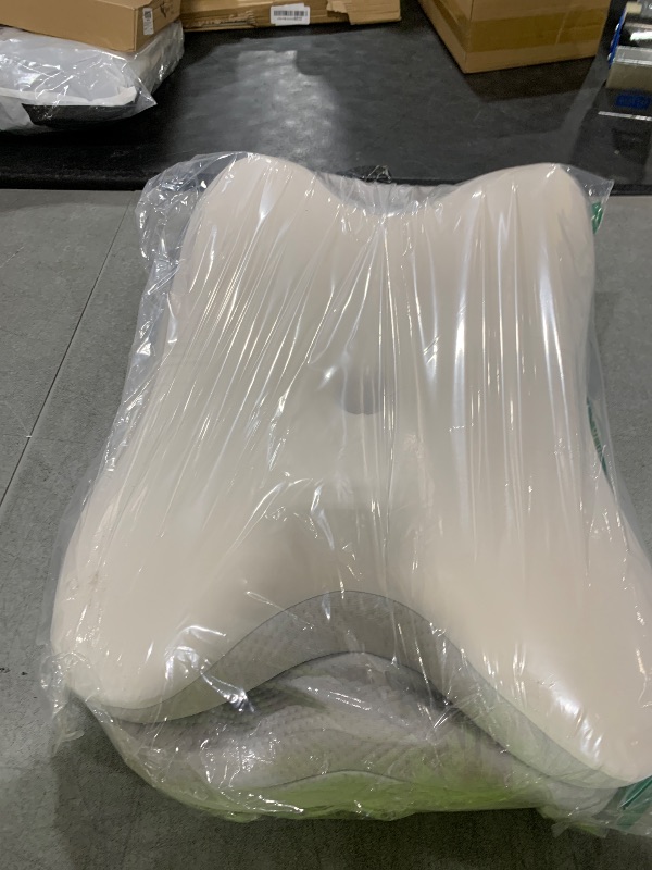 Photo 1 of Cervical Neck Pillow for Pain Relief - Ergonomic Side Sleeper Pillow for Neck Support, Cooling Memory Foam Pillows for Sleeping, Contour Pillow Orthopedic Bed Pillow for Back Stomach Sleepers