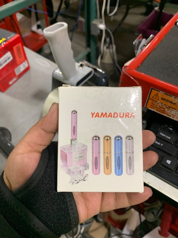 Photo 1 of Yamadura Portable Mini Refillable Atomizer Perfume Bottle, 5ml Refillable Atomizer Perfume Spray, Scent Pump Case for Traveling and Outgoing (4 Pack)