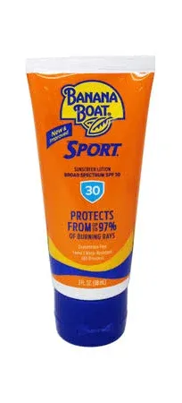 Photo 1 of Banana Boat Sport Ultra Sunscreen Lotion SPF 30, Travel Size 3oz Twin Pack, Sweat & Water Resistant Sunblock for Active Lifestyle(Pack of 1)