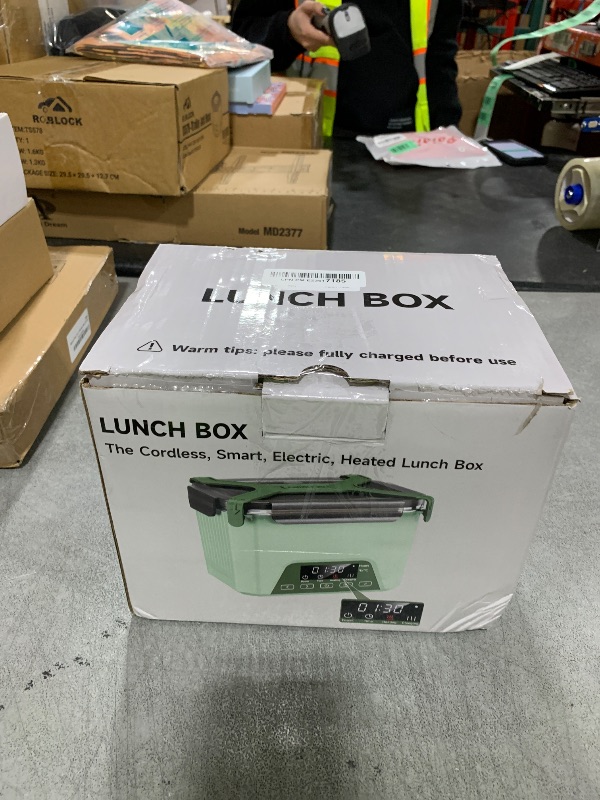 Photo 1 of GALOKEO Cordless Electric Lunch Box for Adults, Heated Lunch Box 20000 mAh Battery Powered with Automatic Heating, 1.2L Portable Food Warmer, BPA Free