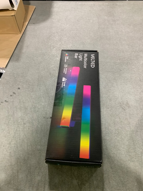 Photo 1 of velted RGB Light Bar, Music Sync RGB IC LED Lights Bars, USB Powered Ambient Lighting, Remote Control Color Changing Gaming TV Backlight, 8 Dynamic Modes for PC Room Monitor Desk