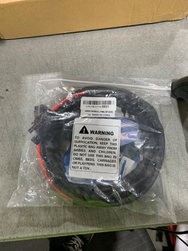 Photo 1 of 10Ft 10AWG Solar Cable Extension with Protection Cover, Solar Wire with Tool-Free Solar Connectors, IP68 Waterproof PV Cable, Solar Panel Extension Cable 10Gauge for Home Boat RV Solar Panels(10ft)