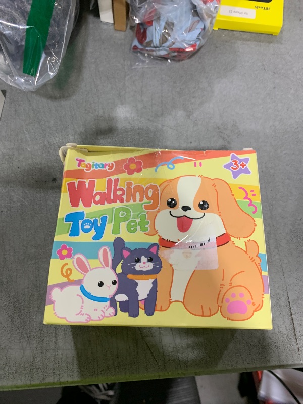 Photo 1 of Tagitary Plush Toys Puppy Electronic Toy Dogs That Walk and Bark,Tail Wagging Fake Dog Interactive Dog Toy for Kids with Leash,Easter Christmas Birthday Gift for Toddlers Kids