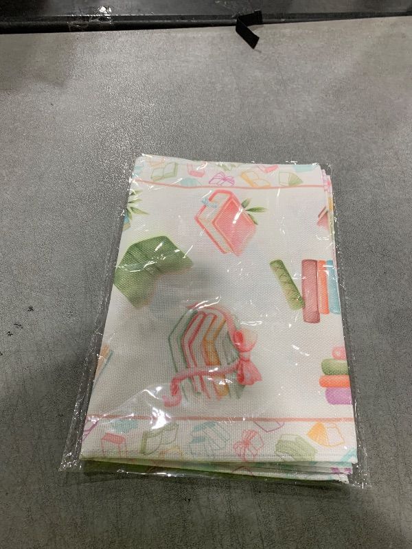 Photo 1 of Pudodo Book Table Runner One for The Books Themed Birthday Party Decoration First Chapter World Book Day Kitchen Dining Room Home Decor