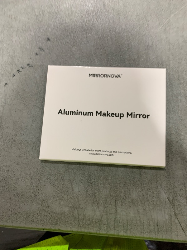 Photo 1 of MIRRORNOVA Portable Folding Mirror, Ultra-Slim Makeup Tabletop Mirror for Travel with Aluminum Shell, Large Size 7"