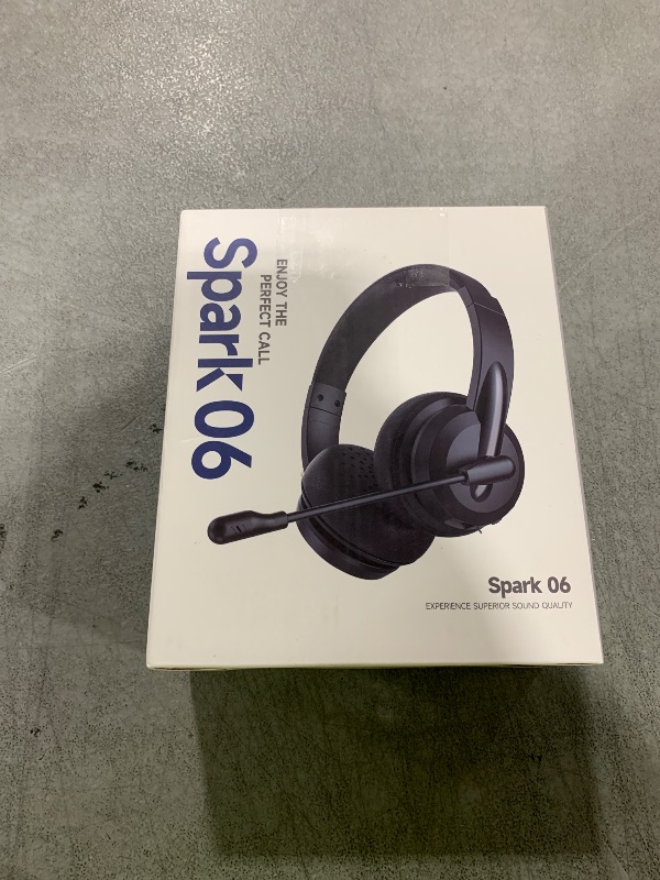 Photo 1 of Wireless Headset with Mic for Work with AI Noise Cancelling Mic for Clear Calls, Bluetooth V5.3 Headphones with Microphone to USB A/C Dongle & Mic Mute for Computer Laptop PC iPhone (Black)