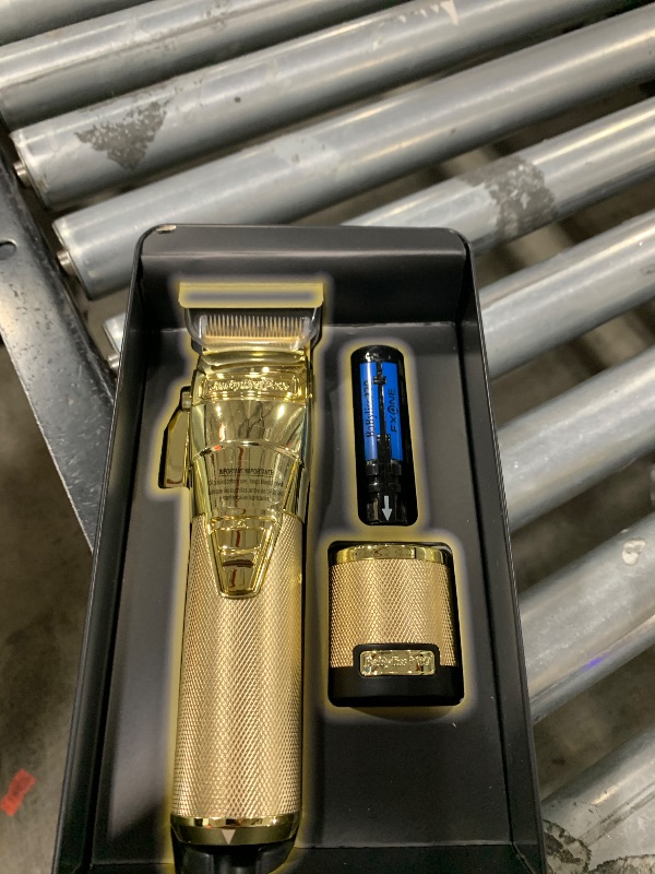 Photo 1 of BaBylissPRO FXONE Professional Cordless Clipper in Gold - Beard Trimmer for Men, Professional Stylist & Barber Clippers, USB-C Cordless Hair Clippers for Men